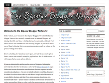 Tablet Screenshot of bipolarbloggernetwork.com